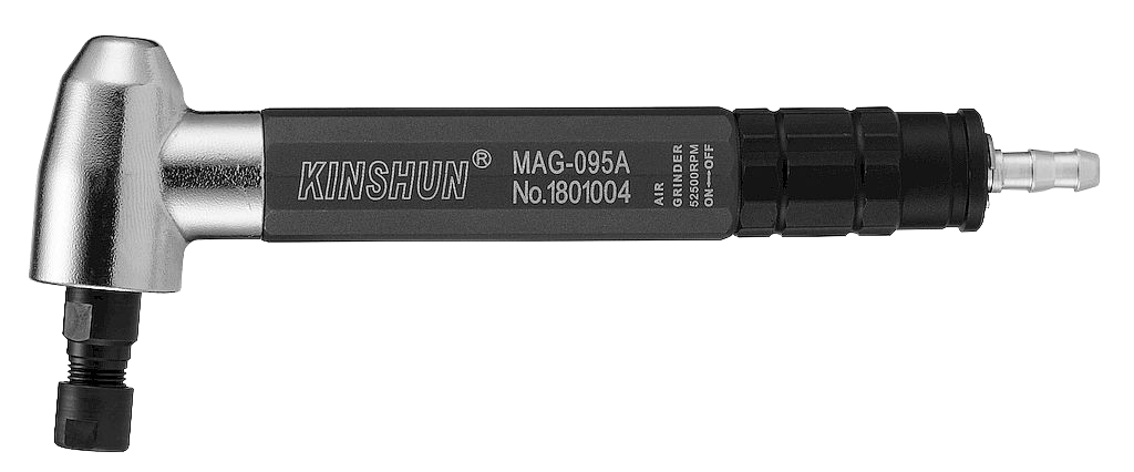 MAG-095A 95° Elbow Air Micro Grinder – 52,500 RPM Internal Bore Grinding Tool